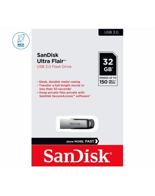 Sandisk Ultra Flair 32GB USB 3.0 Flash Drive